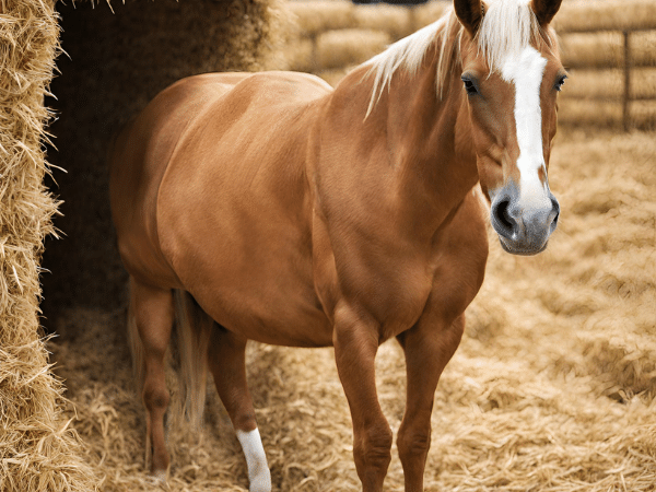 Straw is a classic bedding choice for horse 