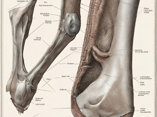interior part of the horse leg